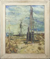 Bart Jonkers, Hoograven, 1956, oil on canvas