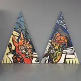 Ludo Winkelman, Stralen van overvloed, mixed media on canvas
