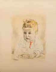 Jan Sluijters, baby, lithograph