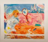 Jan van Diemen, tennisser, lithograph 163/200
