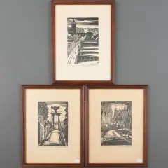 André van der Vossen, Draaipad Volendam, all titled and signed in pencil