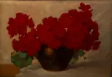Adrianus Verdonk, stilleven met geraniums, 1926