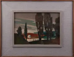 Krijn van Dijke, Compositie balan[s?], oil on board
