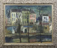 Bart Jonkers, Nieuwegracht, oil on board