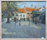 Alfons Josephus van Dijck, pleintje, 1936, watercolor