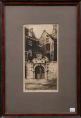 Dirk Harting, Poortje te Amsterdam, etching