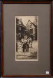 Dirk Harting, Poortje te Amsterdam, etching