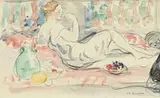 Charles Camoin, Femme allongée sur un sofa et mangeant des fruits