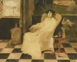 George Bottini, Femme assise dans un fauteuil