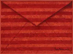 Renée Niklan, Red Envelope, 2003, huile sur toile