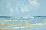 Jacques Cordier, Les Salins d'Hyères, 1969,huile sur toile