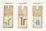James Coignard, Fragments évolutifs, suite de 3 gravures au carborundum dans un même encadrement