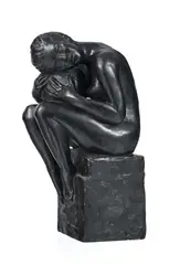 Femme à la sph ère by Jean-Jacques de Pury, sculpture en bronze, sold Mar 2024