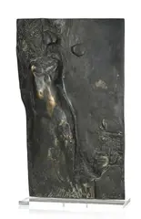 Marcel Mathys, Nu féminin, bas relief en bronze