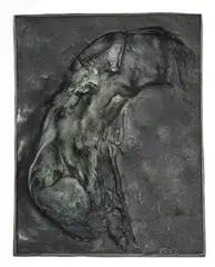 Marcel Mathys, Sans titre, sculpture en bronze à patine verte