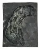 Marcel Mathys, Sans titre, sculpture en bronze à patine verte