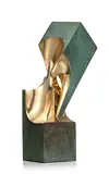 Lorenzo Frechilla Del Rey, Sans titre, sculpture en bronze à patine verte et dorée