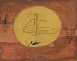 Richard Texier, Ré, l'esprit du retour, 1997, technique mixte sur toile