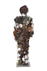 H.A. Schult, Trash Man, 2001, sculpture en technique mixte