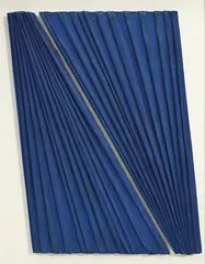 Umberto Mariani, Taghelmoust, 2001, acrylique sur plomb plié fixé sur panneau