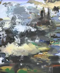 Annie Lapin, Landly Landly Landly!!!, 2011, huile sur toile