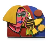 Guillaume Cornelis van Beverloo, Une femme et un oiseau