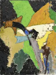 Elie Borgrave, Paria N°021, 1960, huile sur toile