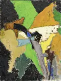 Elie Borgrave, Paria N°021, 1960, huile sur toile