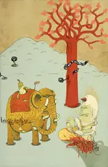 Alëxone, Painting Warrior - NRJ Breuar, 2004, technique mixte sur toile