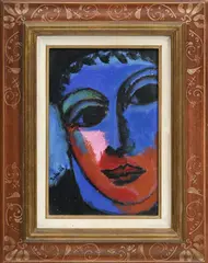 Tristan Ra, Portrait, 1998, huile sur carton toilé