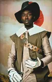 Omar Victor Diop, Portrait de Don Miguel De Castro, 2014, impression jet d'encre pigmentaire sur papier Harman By Hahnemulhe