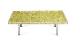 Yves Klein, Table d'Or, technique mixte (plexiglas, piètement en métal et feuille d'or)