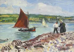 Charles Camoin, Bateau à Perros-Guirec, c.1930, 1931_,_ huile sur toile