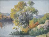 Maximilien Luce, Bouquets de saule à Freneuse, automne