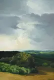 Kurt von Ballmoos, En Toscane, 1993, huile sur toile