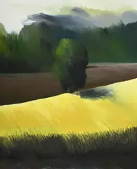 Kurt von Ballmoos, Colza II, 1986, huile sur toile