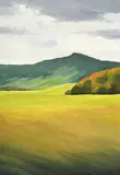 Kurt von Ballmoos, Paysage automnal, 2003, huile sur toile