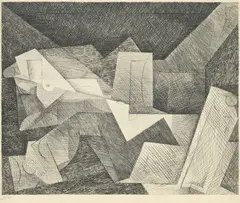 Louis Marcoussis, Planches de salut no. 4, eau-forte sur papier
