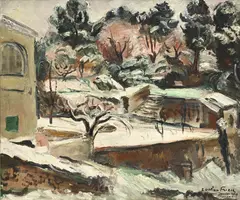 Othon Friesz, Le jardin sous la neige, 1929, huile sur toile