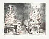Henry Moore, Two seated figures