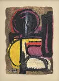 Ladislas Kijno, Composition, technique mixte sur papier froissé