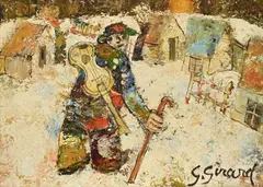 Georges Girard, Le nomade, 1985, huile sur toile
