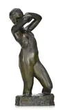 George Minne, La baigneuse VI, 1929, sculpture en bronze