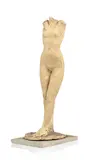Pierre Blanc, Nu féminin, sculpture en plâtre