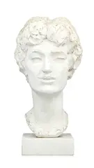 Pierre Blanc, Buste de femme, 1960, sculpture en plâtre