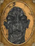 Sabhan Adam, Sans titre, technique mixte sur toile