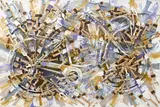 Arman, bicyclette découpée, 1991, pinceaux et acrylique sur toile montée sur panneau