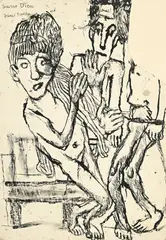 Louis Soutter, Sans Dieu, sans tache, 1974-1976, encre de Chine sur papier