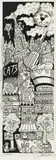 Charles Fazzino, The cat's meow, 1996, sérigraphie, collage et paillettes