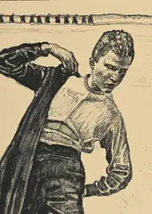Ferdinand Hodler, L'étudiant d'Iena, 1908, lithographie sur papier